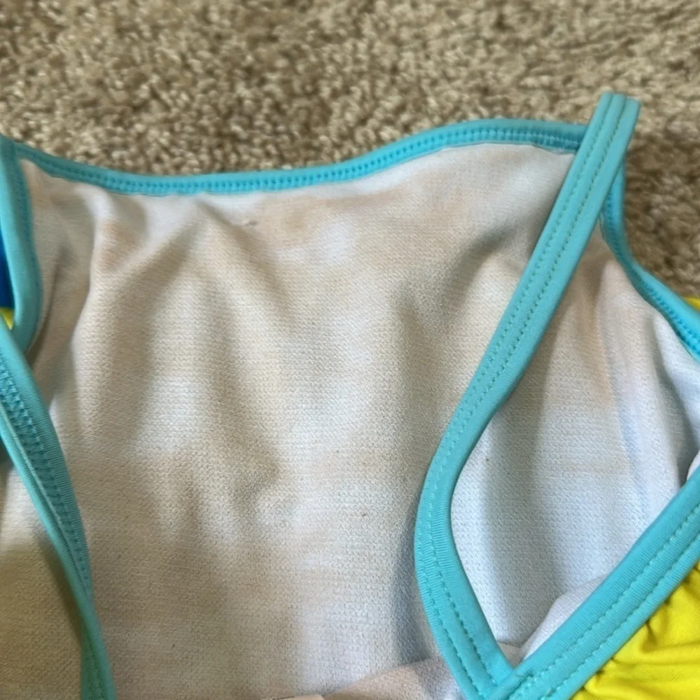 Baby Boden Multi color One Piece Swimsuit Ruffles 2-3 yrs Beach Pool